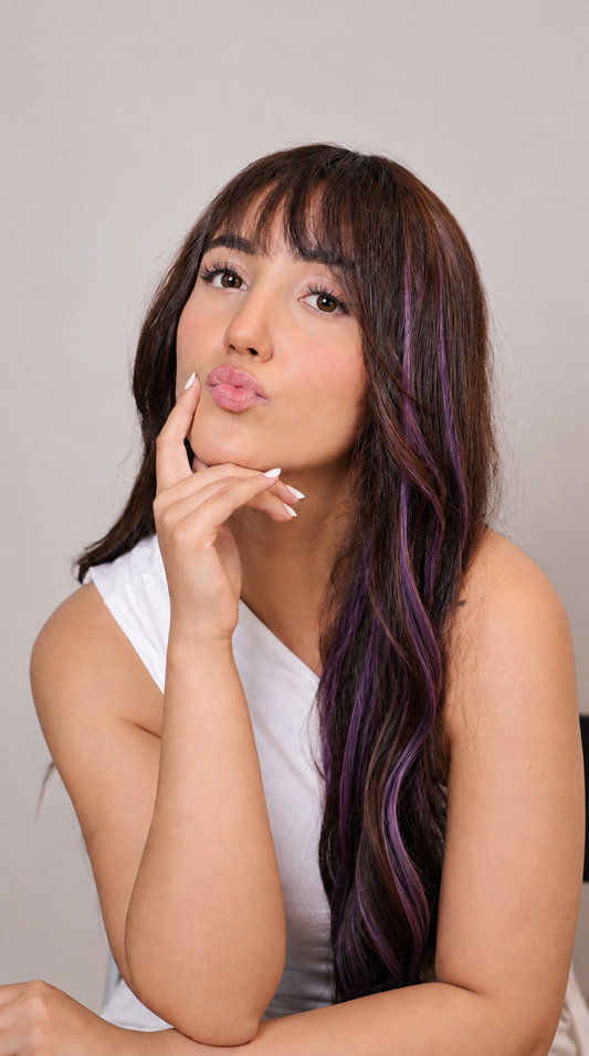 DARK PURPLE STREAKS