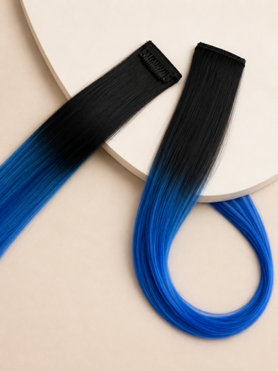 BLUSH BLUE COLOUR STREAKS