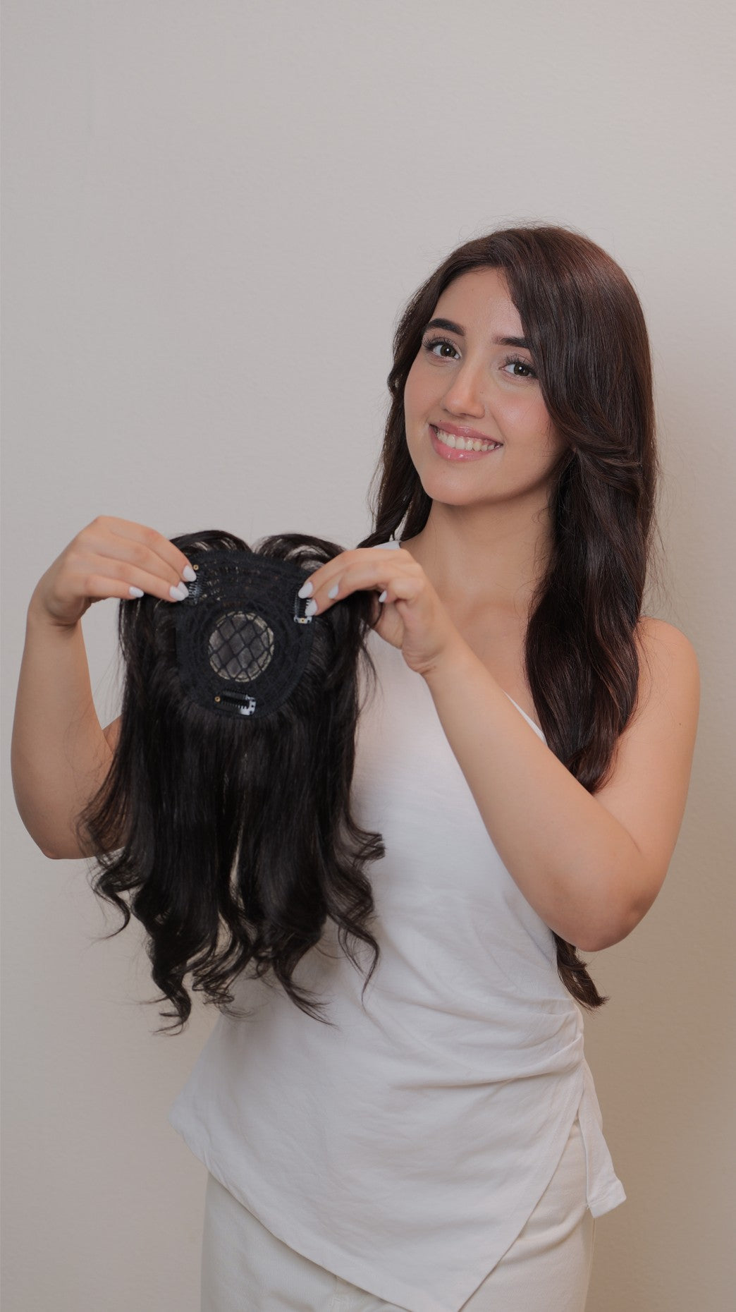 4*5 SILK BASE TOPPER WITH BANGS