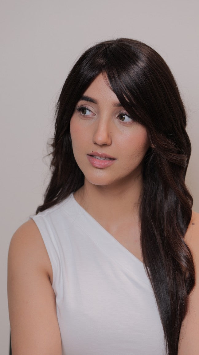 4*5 SILK BASE TOPPER WITH BANGS