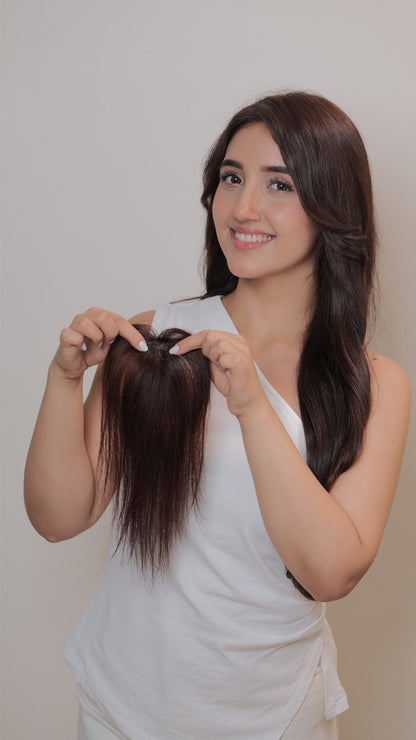 2*3 SILK BASE TOPPER WITH BANGS