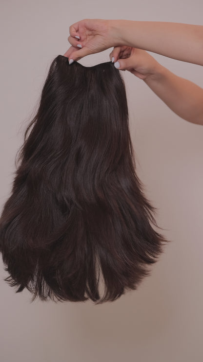 V-SHAPE ALMOST FULL HEAD WIG - Wavy